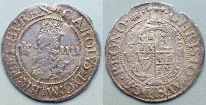 Charles I, Aberystwyth mint groat 1638/9 - 42
